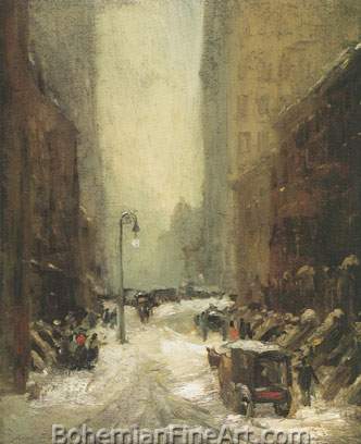 Robert Henri, Snow in New York Fine Art Reproduction Oil Painting
