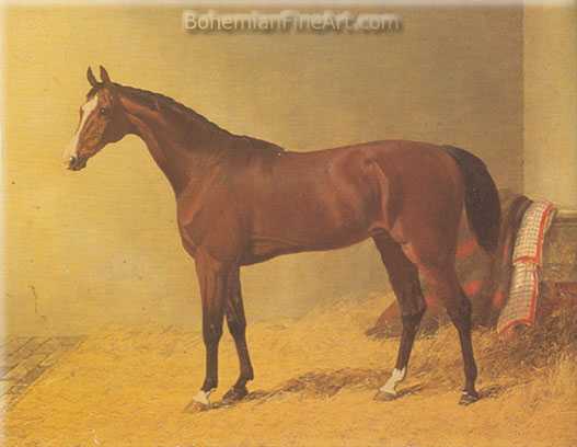 John Frederick Herring+ Sen, Horse in Stable Fine Art Reproduction Oil Painting