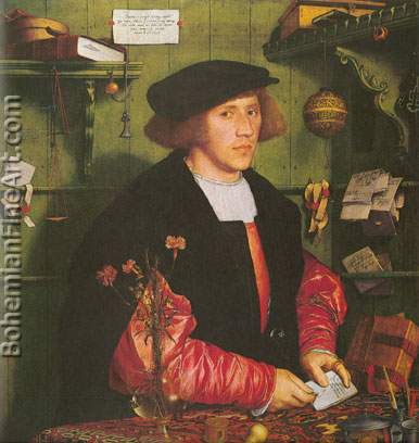 Hans the Elder Holbein, Georg Gisze of Danzig Fine Art Reproduction Oil Painting
