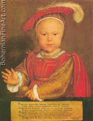 Hans the Elder Holbein, Edward+ Prince of Wales Fine Art Reproduction Oil Painting