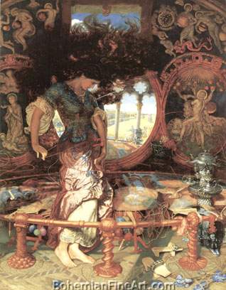 William Holman Hunt, The Lady of Shalott Fine Art Reproduction Oil Painting