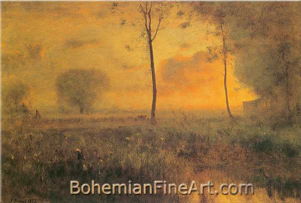 George Innes, Sunset at Montclair Fine Art Reproduction Oil Painting