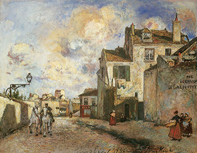 Johann Barthold Jongkind, Rue des Champ de l'Alouette Fine Art Reproduction Oil Painting