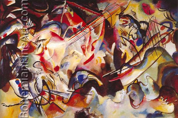 Vasilii Kandinsky, Composition IV Fine Art Reproduction Oil Painting