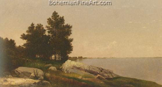 John Frederic Kensett, Darien+ Connecticut Fine Art Reproduction Oil Painting