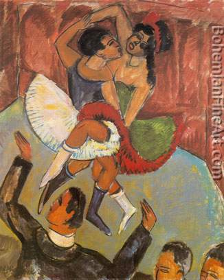 Ernst Ludwig Kirchner, Negro Dancers Fine Art Reproduction Oil Painting