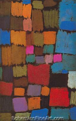 Paul Klee, Coming to Bloom Fine Art Reproduction Oil Painting