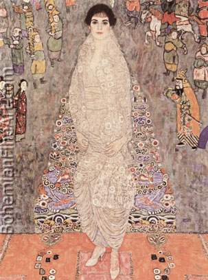 Gustave Klimt, Portrait of Baroness Elisabeth Bachofen-Echt Fine Art Reproduction Oil Painting