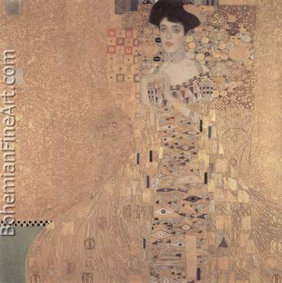 Gustave Klimt, Portrait of Adele Bloch-Bauer Fine Art Reproduction Oil Painting