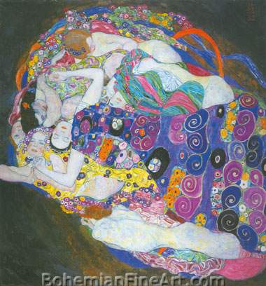 Gustave Klimt, The Maiden Fine Art Reproduction Oil Painting