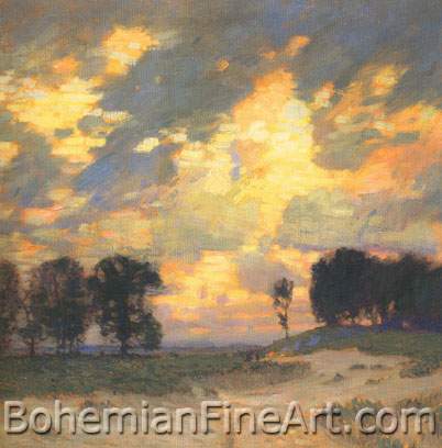 William L. Lathrop, The Bonfire Fine Art Reproduction Oil Painting