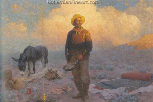 William Robinson Leigh, Campfire Fine Art Reproduction Oil Painting