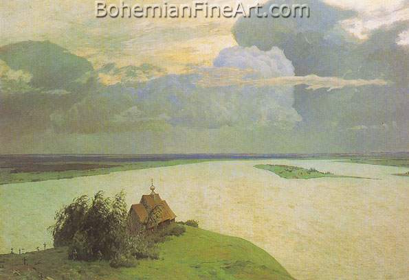 Isaac Levitan, Eternal Peace Fine Art Reproduction Oil Painting
