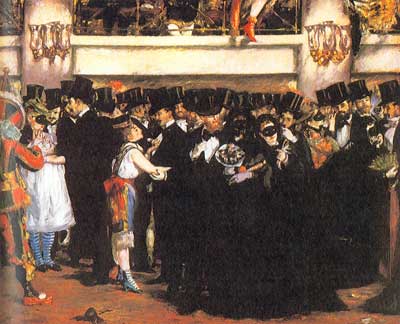 Edouard Manet, Masked Ball at the Opera Fine Art Reproduction Oil Painting
