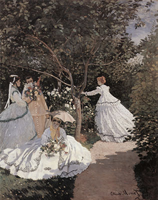Claude Monet, Women in the Garden Fine Art Reproduction Oil Painting