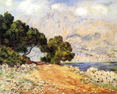 Claude Monet, La Corniche de Monaco Fine Art Reproduction Oil Painting