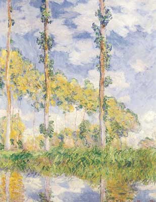 Claude Monet, Poplars (Summer) Fine Art Reproduction Oil Painting
