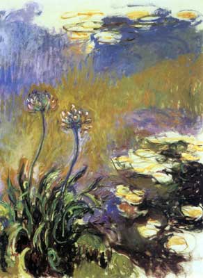 Claude Monet, The Agapanthus Fine Art Reproduction Oil Painting