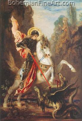 Gustave Moreau, Saint George and the Dragon Fine Art Reproduction Oil Painting