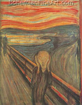 Edvard Munch, The Scream Fine Art Reproduction Oil Painting