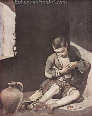 Bartolome Esteban Murillo, The Young Peasant Boy Fine Art Reproduction Oil Painting