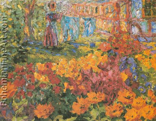 Emil Nolde, Flower Garden Fine Art Reproduction Oil Painting