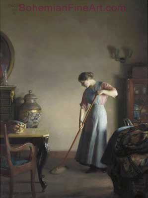 Girl Sweeping