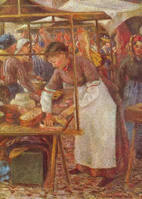 Camille Pissarro, The Pork Butcher Fine Art Reproduction Oil Painting