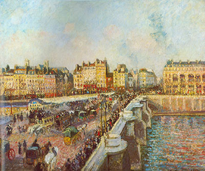Camille Pissarro, Le Pont Neuf Fine Art Reproduction Oil Painting
