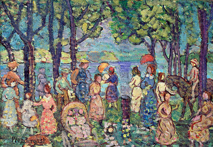 Maurice Prendergast, Summer+ New England Fine Art Reproduction Oil Painting