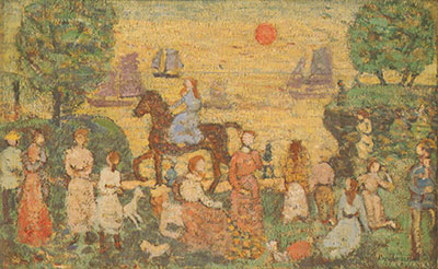 Maurice Prendergast, Sunset and Sea Fog Fine Art Reproduction Oil Painting
