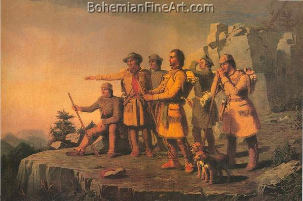 William Ranney, Daniel Boone's First View of the Kentucky Valley Fine Art Reproduction Oil Painting