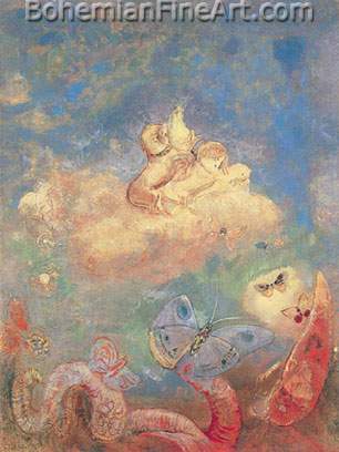 Odilon Redon, The Chariot of Apollo Fine Art Reproduction Oil Painting