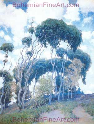 Guy Rose, Laguna Eucalyptus Fine Art Reproduction Oil Painting