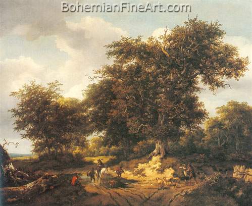 Jacob Van Ruisdael, The Great Oak Fine Art Reproduction Oil Painting
