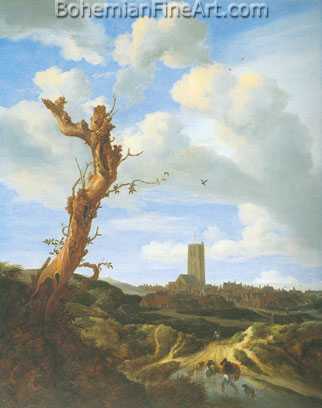 Jacob Van Ruisdael, Townscape Fine Art Reproduction Oil Painting