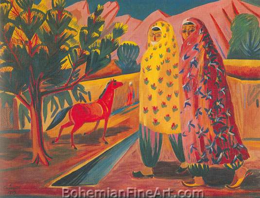 Matiros Saryan, The Red Horse Fine Art Reproduction Oil Painting