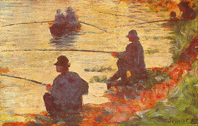 Georges Seurat, Fishermen Fine Art Reproduction Oil Painting