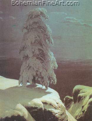 Ivan Shiskin, A Pine there Stands in the Northern Wilds Fine Art Reproduction Oil Painting