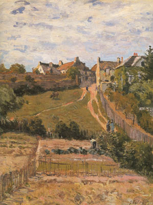Alfred Sisley, The Rising Path Fine Art Reproduction Oil Painting