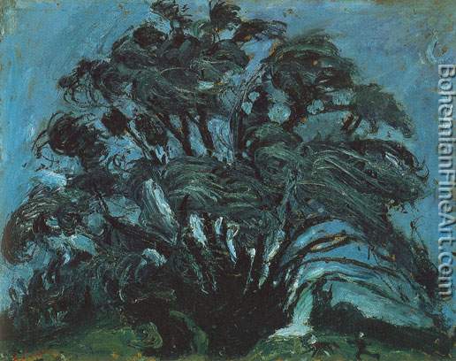 Chaim Soutine, Trees in the Wind Fine Art Reproduction Oil Painting