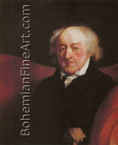 Gilbert Stuart, John Adams Fine Art Reproduction Oil Painting