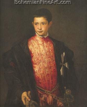  Titian, Portrait of Ranucio Farnese Fine Art Reproduction Oil Painting
