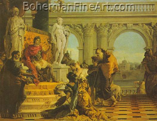 Giovanni Battista Tiepolo, Maecenas Presenting the Arts to Augustus Fine Art Reproduction Oil Painting