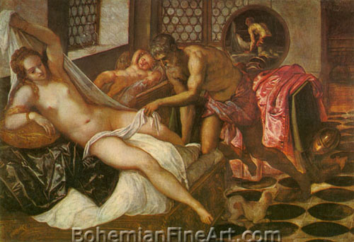 Jacopo Tintoretto, Venus and Vulcan Fine Art Reproduction Oil Painting