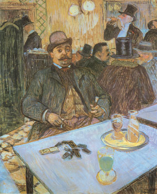Henri Toulouse-Lautrec, M Boileau in a Cafe Fine Art Reproduction Oil Painting