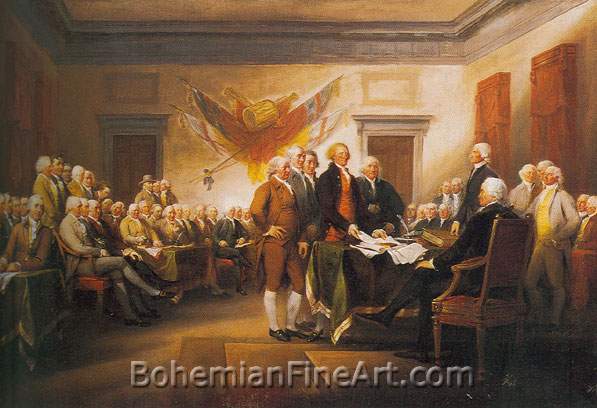 John Trumbull, The Declaration of Independence Fine Art Reproduction Oil Painting