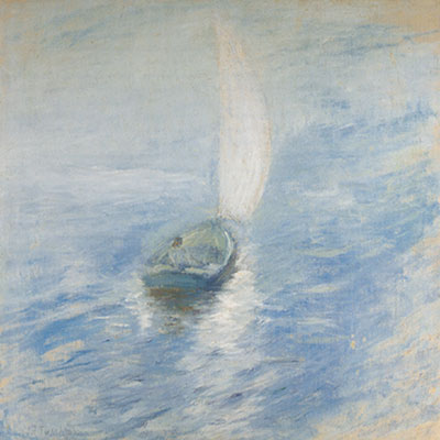 John Henry Twatchman, Sailing in the Mist Fine Art Reproduction Oil Painting