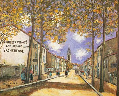 Maurice Utrillo, View of Anse Fine Art Reproduction Oil Painting