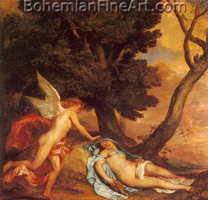 Sir Anthony Van Dyck, Cupid and Psyche Fine Art Reproduction Oil Painting